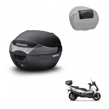 SHAD Baul SH33 + soporte montaje respaldo KIT-439916
