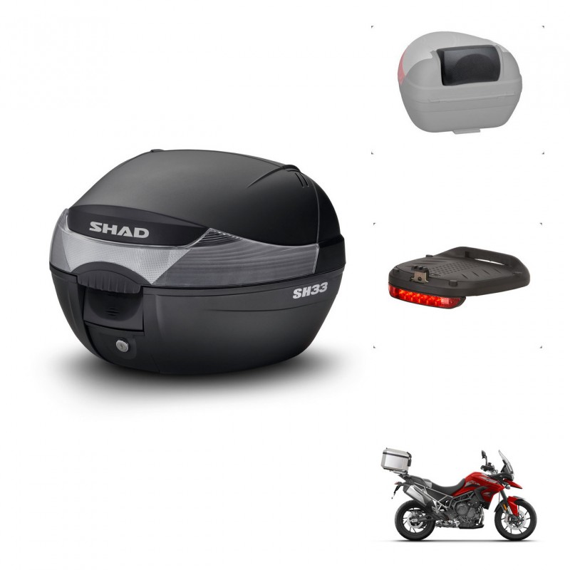 SHAD Baul SH33 + soporte montaje accesorios KIT-439921