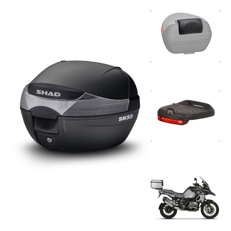 SHAD Baul SH33 + soporte montaje accesorios KIT-439925