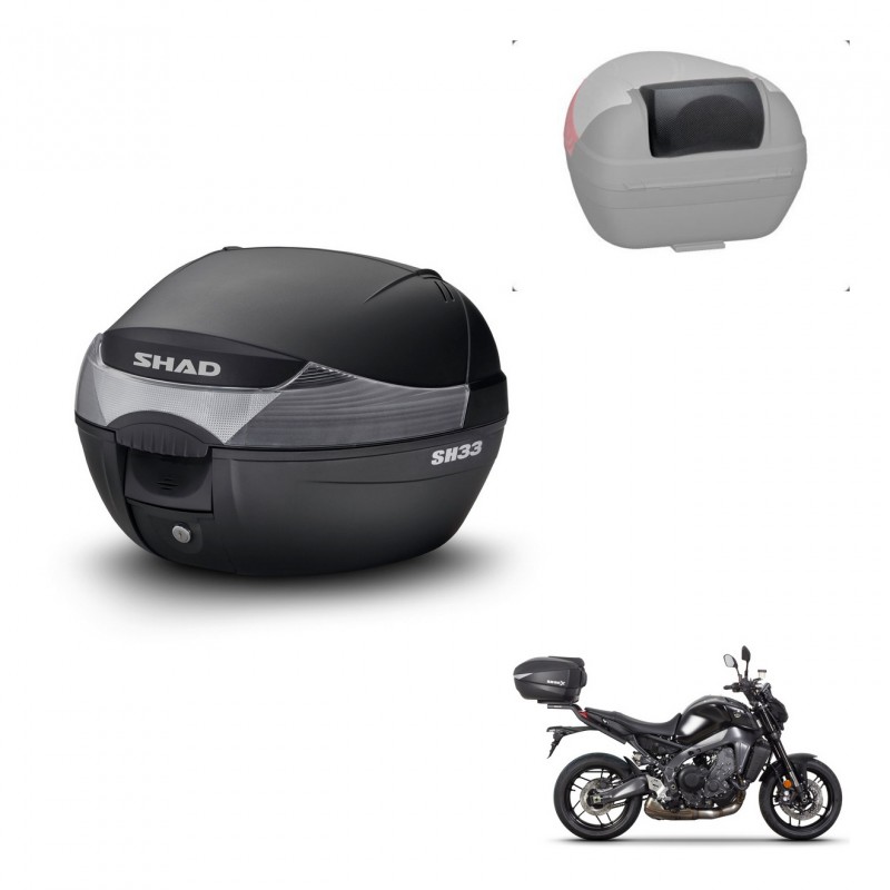 SHAD Baul SH33 + soporte montaje respaldo KIT-439940