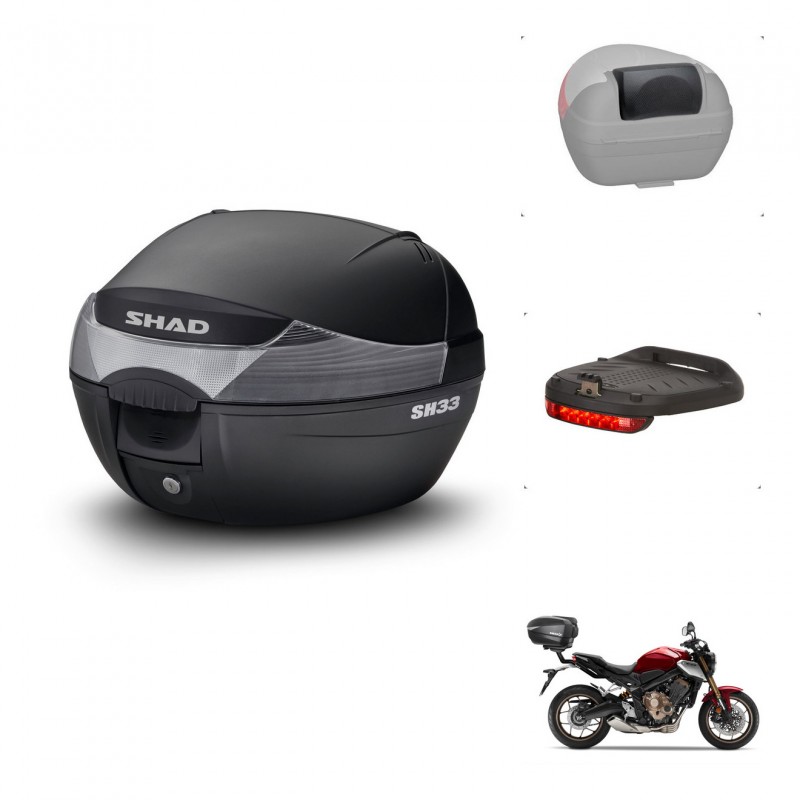 SHAD Baul SH33 + soporte montaje accesorios KIT-439957