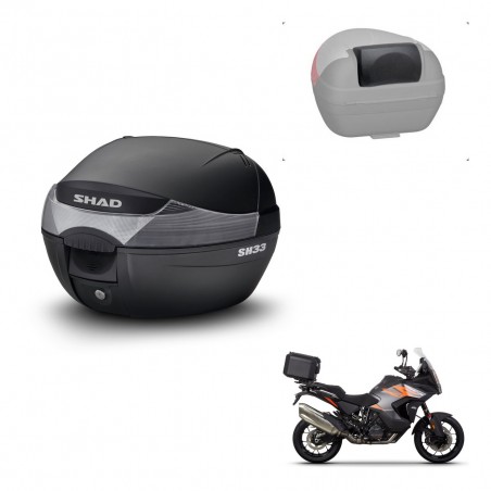 SHAD Baul SH33 + soporte montaje respaldo KIT-439960