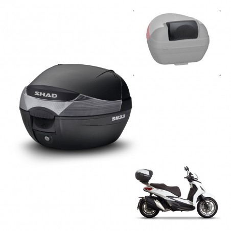 SHAD Trunk SH33 + mounting bracket backrest KIT-439964