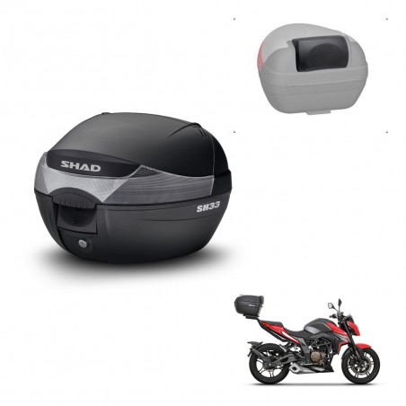 SHAD Baul SH33 + soporte montaje respaldo KIT-439972