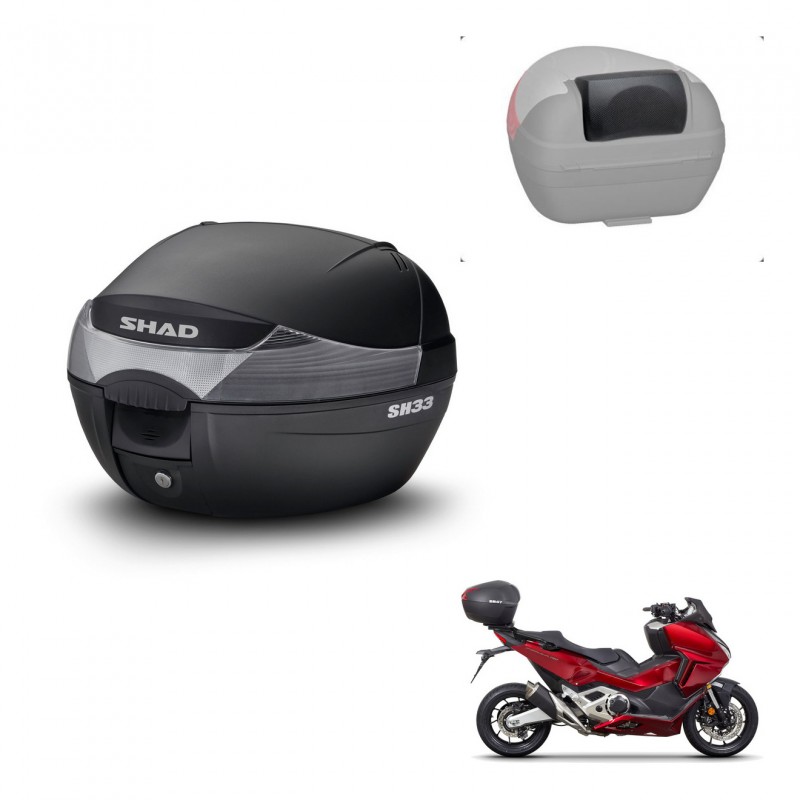SHAD Baul SH33 + soporte montaje respaldo KIT-439976