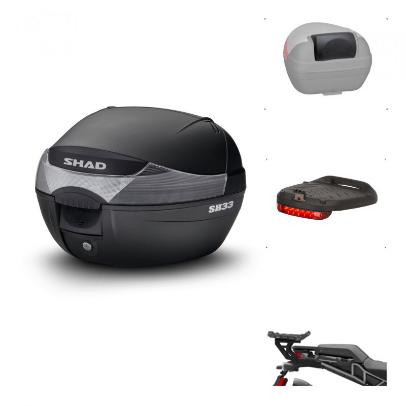 SHAD Baul SH33 + soporte montaje accesorios KIT-439981