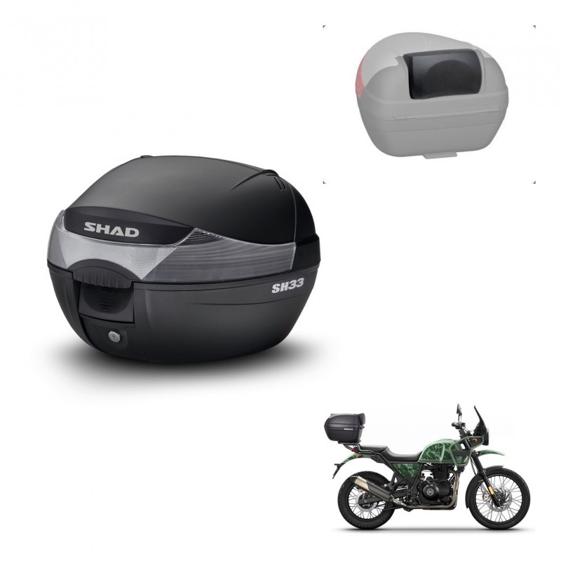 SHAD Baul SH33 + soporte montaje respaldo KIT-440000