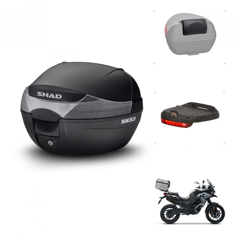 SHAD Baul SH33 + soporte montaje accesorios KIT-440013