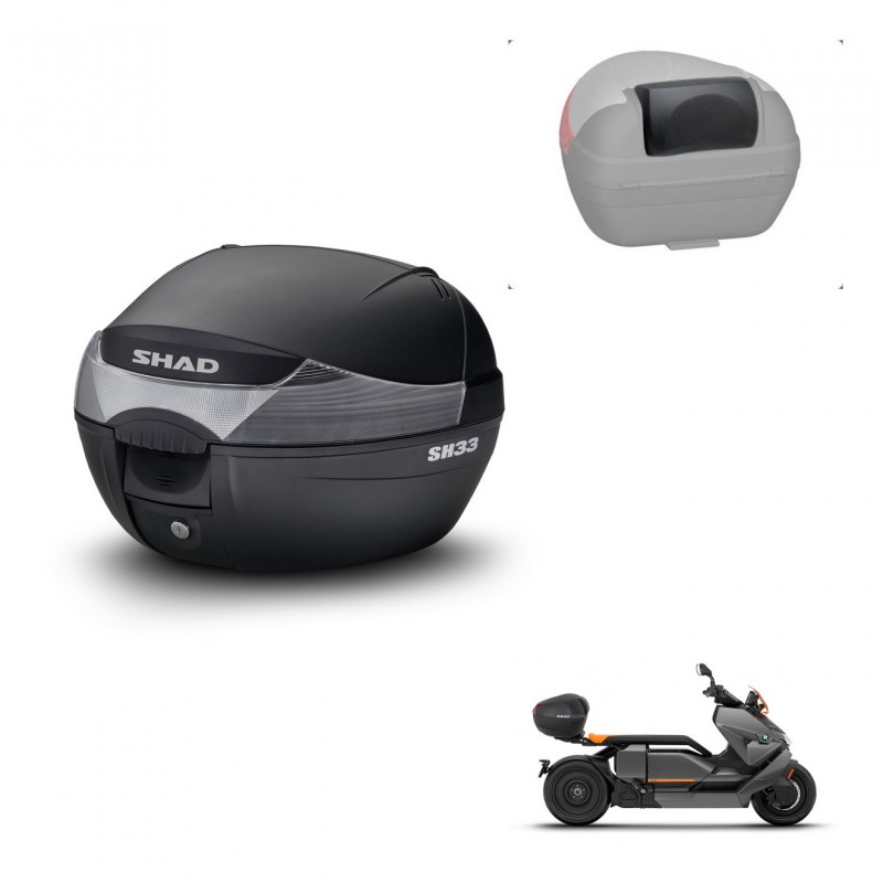 SHAD Baul SH33 + soporte montaje respaldo KIT-440020