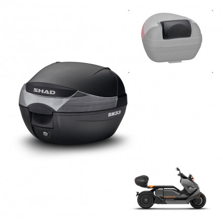 SHAD Trunk SH33 + mounting bracket backrest KIT-440020