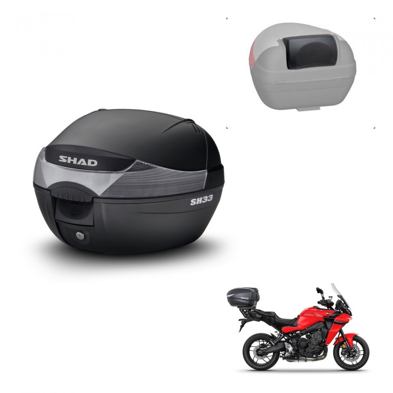 SHAD Baul SH33 + soporte montaje respaldo KIT-440024