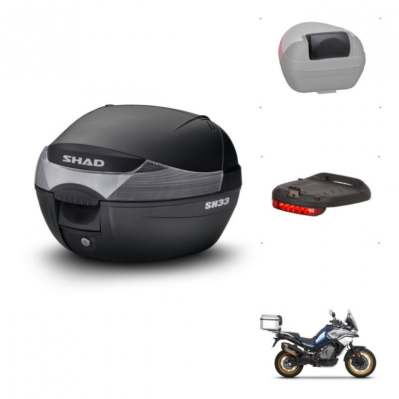 SHAD Baul SH33 + soporte montaje accesorios KIT-440045