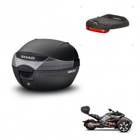 SHAD SH33 trunk + mounting bracket brake light KIT-440047