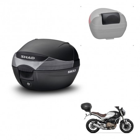 SHAD Baul SH33 + soporte montaje respaldo KIT-440060