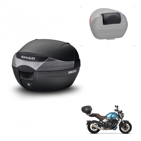 SHAD Baul SH33 + soporte montaje respaldo KIT-440068