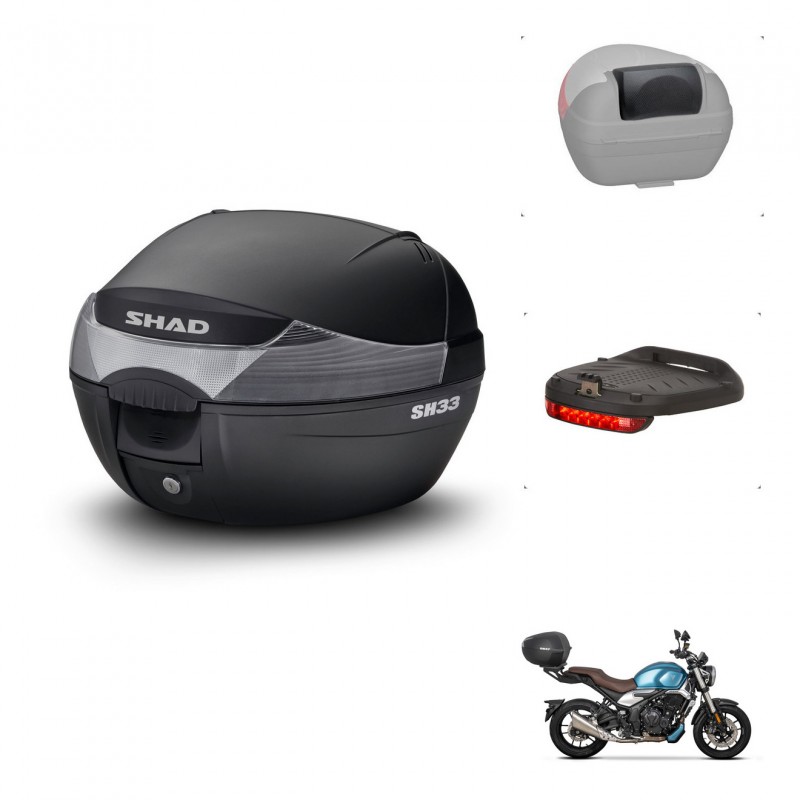 SHAD Baul SH33 + soporte montaje accesorios KIT-440069