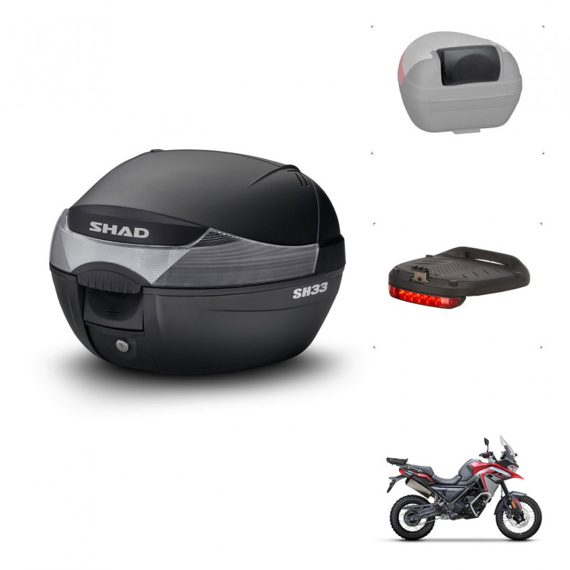 SHAD Baul SH33 + soporte montaje accesorios KIT-440073