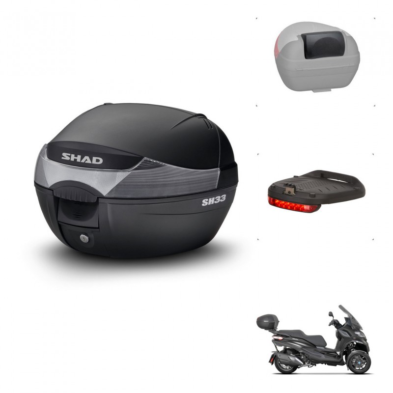 SHAD Baul SH33 + soporte montaje accesorios KIT-440077