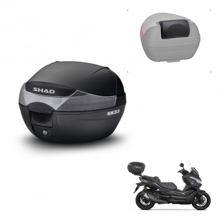 SHAD Baul SH33 + soporte montaje respaldo KIT-440080