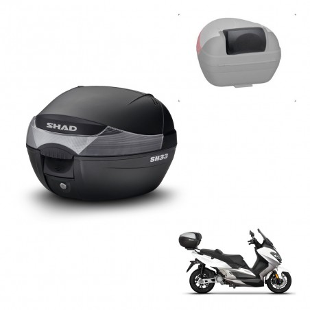 SHAD Baul SH33 + soporte montaje respaldo KIT-440084