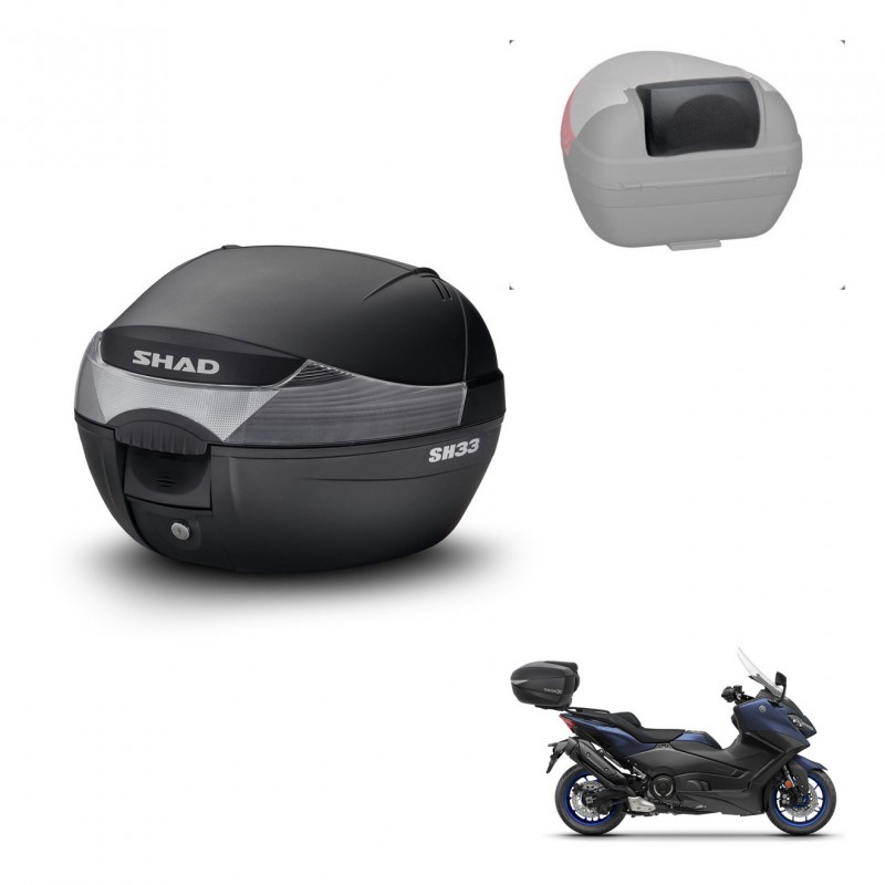 SHAD Baul SH33 + soporte montaje respaldo KIT-440088