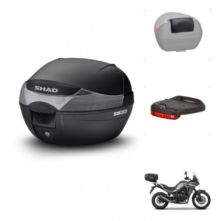 SHAD Baul SH33 + soporte montaje accesorios KIT-440105