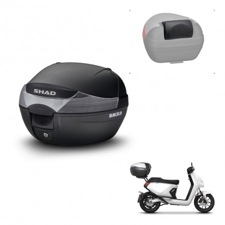 SHAD Baul SH33 + soporte montaje respaldo KIT-440116