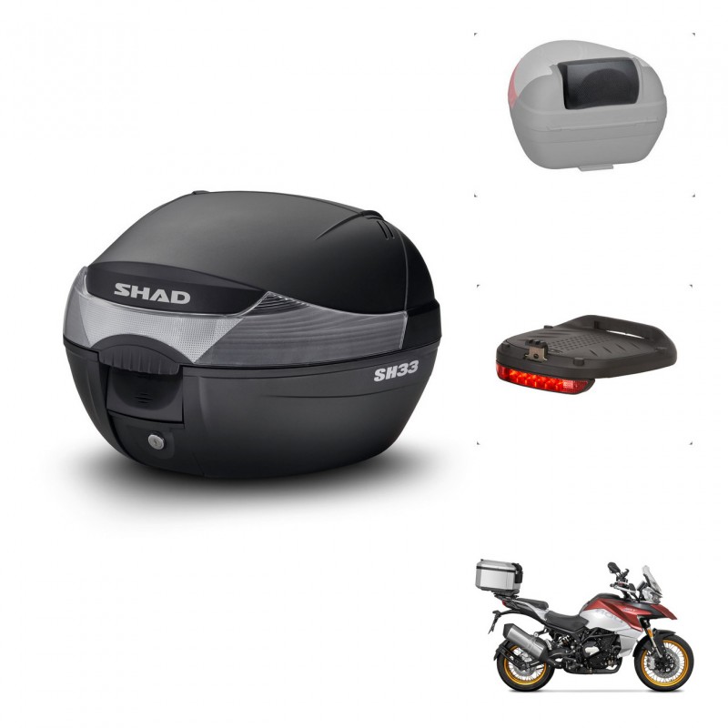 SHAD Baul SH33 + soporte montaje accesorios KIT-440121