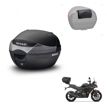 SHAD Baul SH33 + soporte montaje respaldo KIT-440124