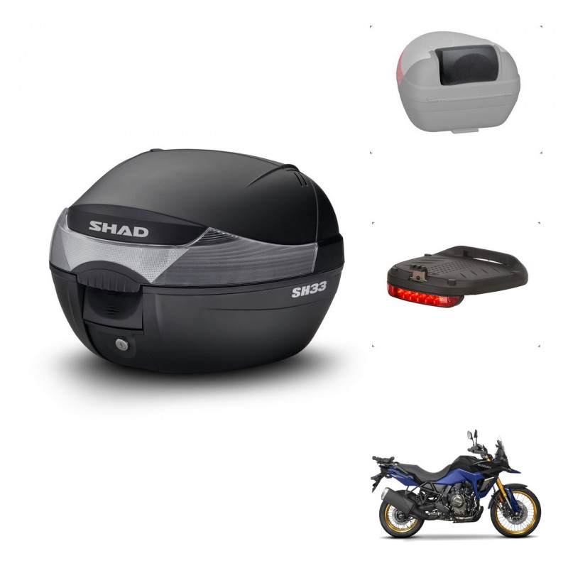SHAD Baul SH33 + soporte montaje accesorios KIT-440137
