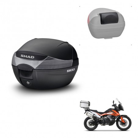 SHAD Trunk SH33 + mounting bracket backrest KIT-440140