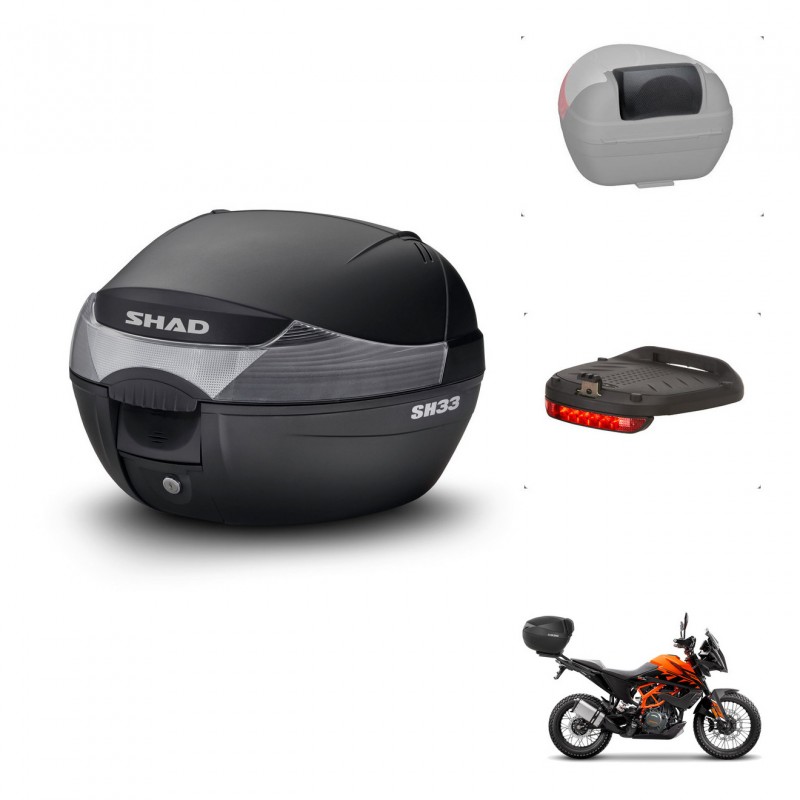 SHAD Baul SH33 + soporte montaje accesorios KIT-440157