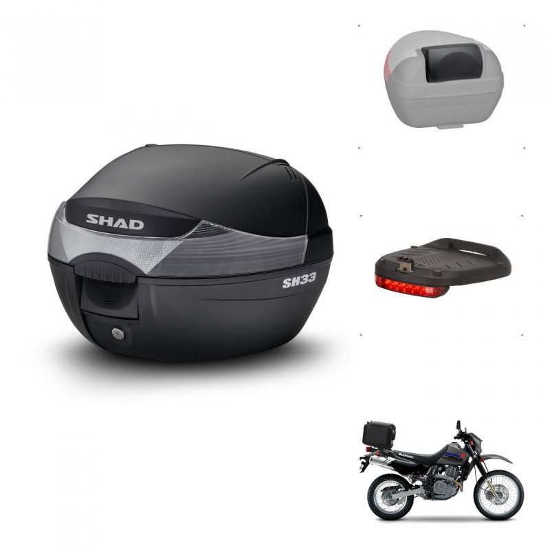 SHAD Baul SH33 + soporte montaje accesorios KIT-440165