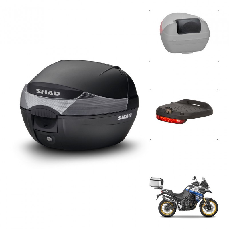 SHAD Baul SH33 + soporte montaje accesorios KIT-440173