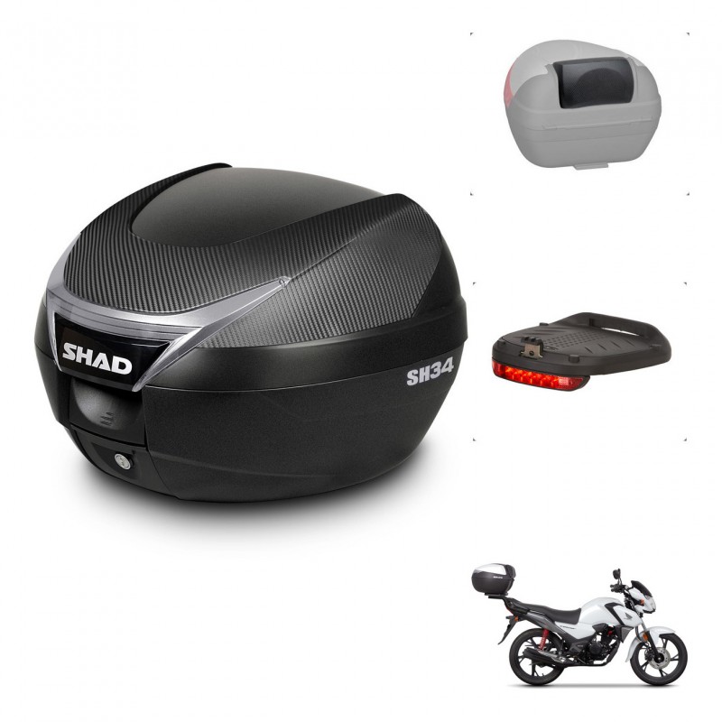 SHAD Baul SH34 + soporte montaje accesorios KIT-440177