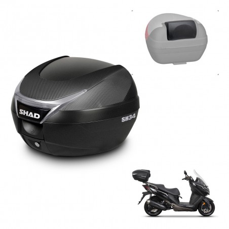 SHAD Baul SH34 + soporte montaje respaldo KIT-440188