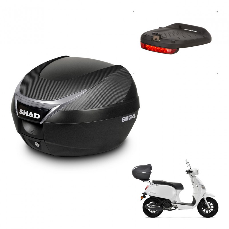 SHAD Baul SH34 + soporte montaje luz de freno KIT-440191