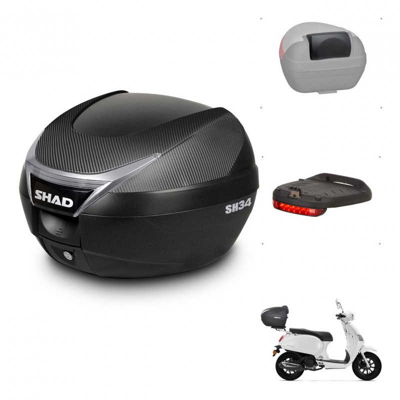 SHAD Baul SH34 + soporte montaje accesorios KIT-440193