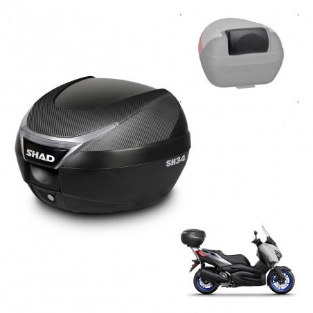 SHAD Trunk SH34 + mounting bracket backrest KIT-440196