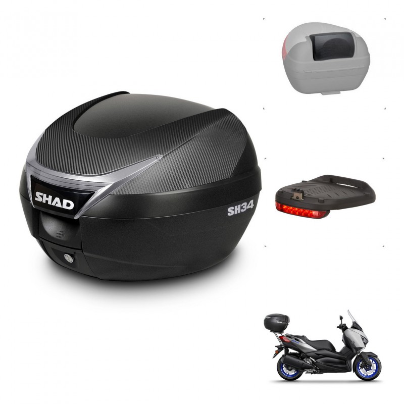 SHAD Baul SH34 + soporte montaje accesorios KIT-440197