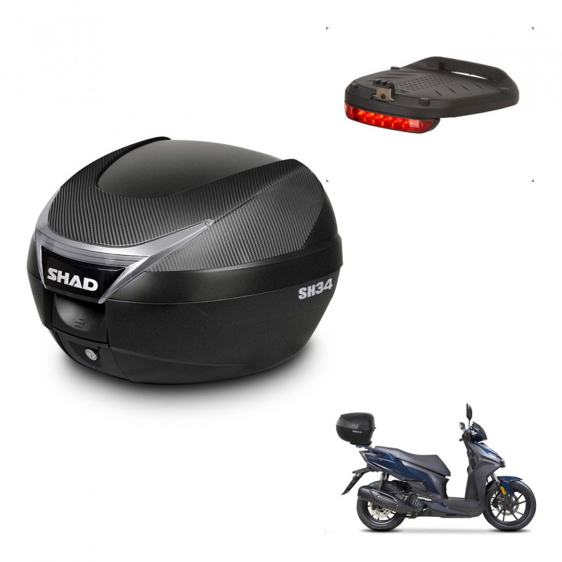 SHAD Baul SH34 + soporte montaje luz de freno KIT-440203