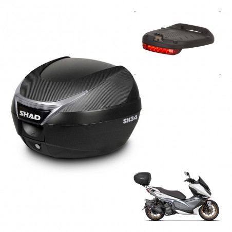 SHAD Baul SH34 + soporte montaje luz de freno KIT-440207