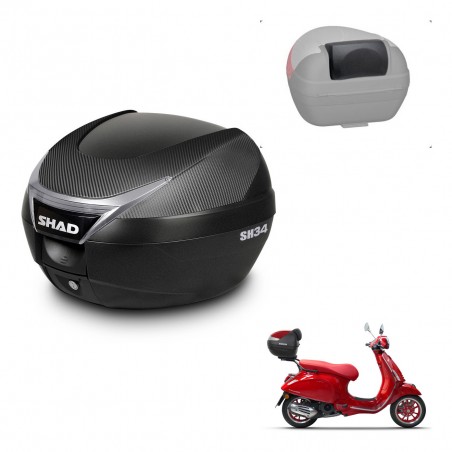 SHAD Baul SH34 + soporte montaje respaldo KIT-440212