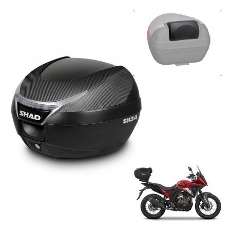 SHAD Baul SH34 + soporte montaje respaldo KIT-440220