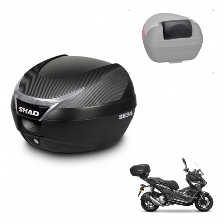 SHAD Baul SH34 + soporte montaje respaldo KIT-440224