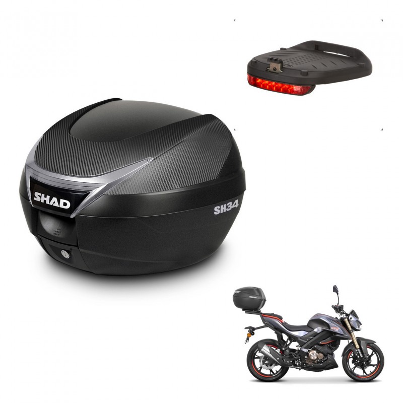 SHAD SH34 trunk + mounting bracket brake light KIT-440227