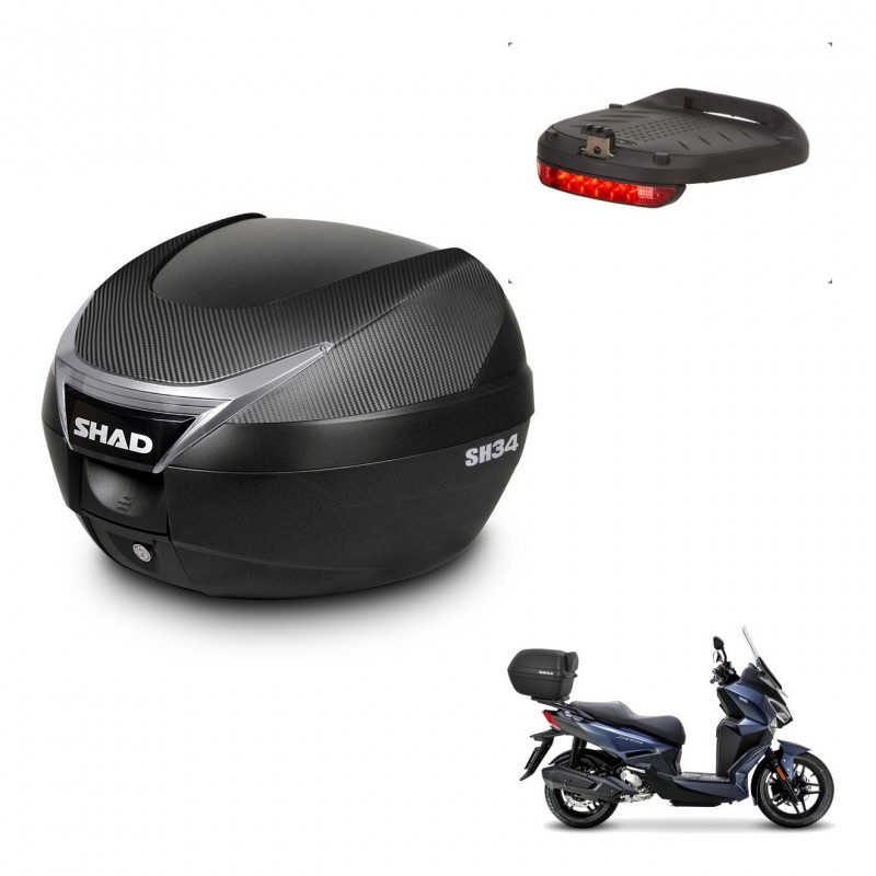 SHAD Baul SH34 + soporte montaje luz de freno KIT-440235