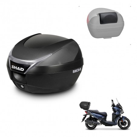 SHAD Baul SH34 + soporte montaje respaldo KIT-440236