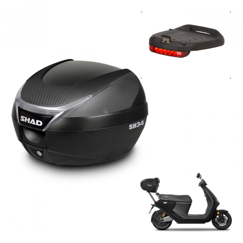 SHAD Baul SH34 + soporte montaje luz de freno KIT-440243