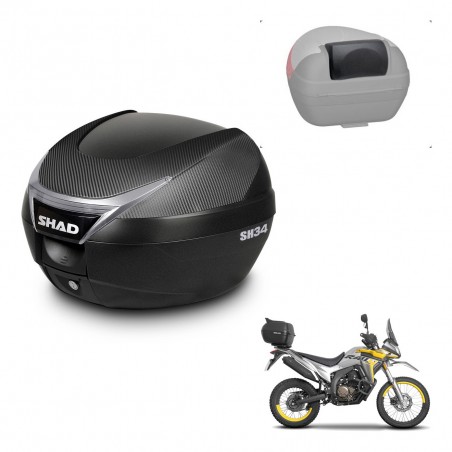 SHAD Baul SH34 + soporte montaje respaldo KIT-440260